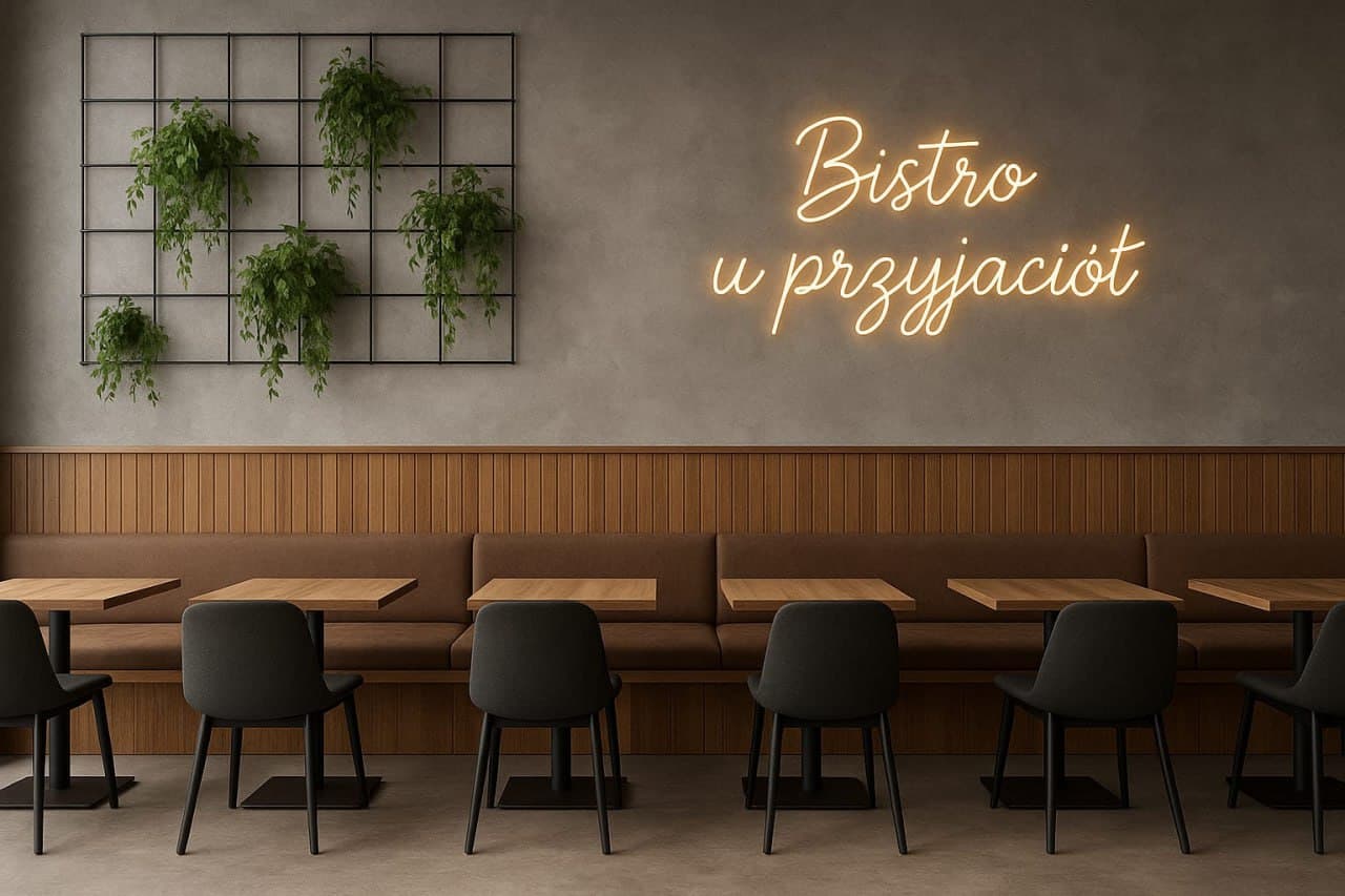 Wnętrze restauracji Bistro u Przyjaciół