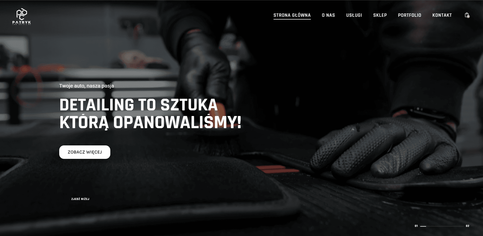 Strona internetowa patrykcardetailing.com - realizacja Expressite